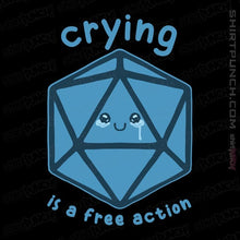 Load image into Gallery viewer, Daily_Deal_Shirts Magnets / 3"x3" / Black Crying Is Free