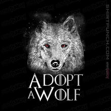 Load image into Gallery viewer, Shirts Magnets / 3"x3" / Black Adopt A Wolf