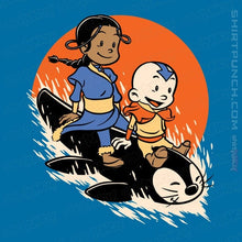 Load image into Gallery viewer, Secret_Shirts Magnets / 3"x3" / Sapphire Penguin Sledding!