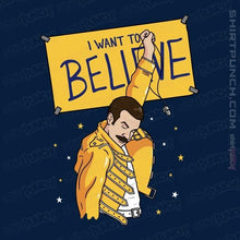 Load image into Gallery viewer, Daily_Deal_Shirts Magnets / 3"x3" / Navy I Want To Believe