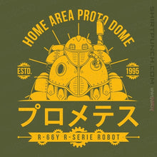 Load image into Gallery viewer, Secret_Shirts Magnets / 3"x3" / Military Green Proto Dome Robo