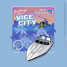 Load image into Gallery viewer, Shirts Magnets / 3"x3" / Powder Blue Greetings From Vice City