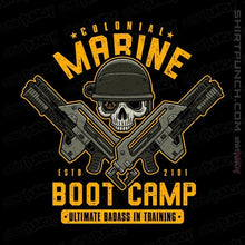 Load image into Gallery viewer, Shirts Magnets / 3"x3" / Black Colonial Marine Boot Camp