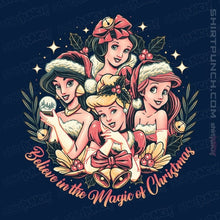 Load image into Gallery viewer, Daily_Deal_Shirts Magnets / 3"x3" / Navy Christmas Princesses