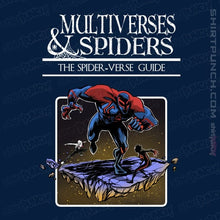Load image into Gallery viewer, Secret_Shirts Magnets / 3"x3" / Navy Multiverses And Spiders