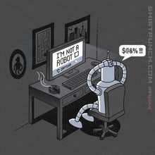 Load image into Gallery viewer, Secret_Shirts Magnets / 3"x3" / Charcoal Robot's Problem