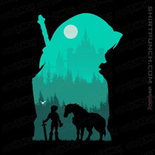 Load image into Gallery viewer, Shirts Magnets / 3"x3" / Black Hylian Silhouette