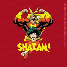 Load image into Gallery viewer, Shirts Magnets / 3"x3" / Red SHAZAM