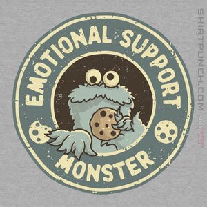 Daily_Deal_Shirts Magnets / 3"x3" / Sports Grey Emotional Support Monster