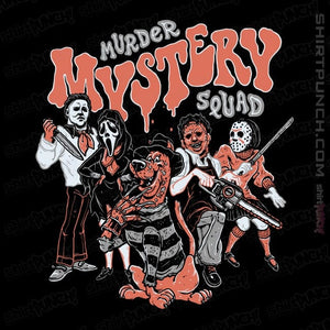 Daily_Deal_Shirts Magnets / 3"x3" / Black Murder Mystery Squad