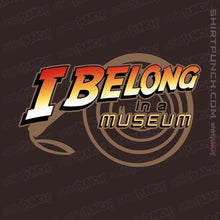 Load image into Gallery viewer, Shirts Magnets / 3&quot;x3&quot; / Dark Chocolate I Belong In A Museum
