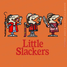 Load image into Gallery viewer, Daily_Deal_Shirts Magnets / 3"x3" / Orange Little Slackers