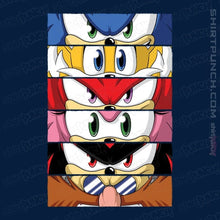 Load image into Gallery viewer, Daily_Deal_Shirts Magnets / 3"x3" / Navy Sonic Eyes