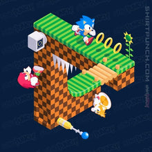 Load image into Gallery viewer, Secret_Shirts Magnets / 3"x3" / Navy Sonic Penrose