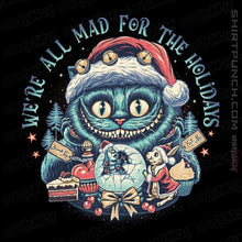 Load image into Gallery viewer, Secret_Shirts Magnets / 3"x3" / Black Christmas Cat