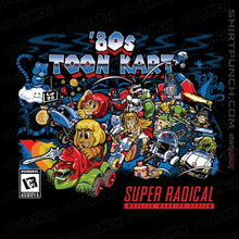 Load image into Gallery viewer, Daily_Deal_Shirts Magnets / 3"x3" / Black 80s Toon Kart