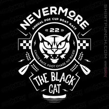 Load image into Gallery viewer, Shirts Magnets / 3"x3" / Black The Black Cat Canoe Emblem