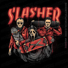 Load image into Gallery viewer, Daily_Deal_Shirts Magnets / 3"x3" / Black Slasher Club