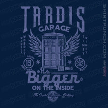 Load image into Gallery viewer, Daily_Deal_Shirts Magnets / 3"x3" / Navy Tardis Garage