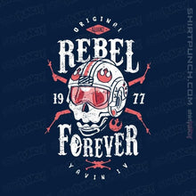 Load image into Gallery viewer, Shirts Magnets / 3"x3" / Navy Rebel Forever
