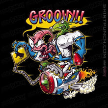 Load image into Gallery viewer, Shirts Magnets / 3"x3" / Black Groovy Fink