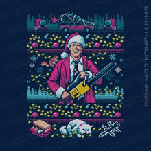 Load image into Gallery viewer, Shirts Magnets / 3"x3" / Navy Hap Hap Happiest Sweater