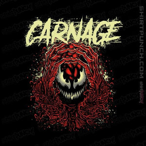 Shirts Magnets / 3"x3" / Black Carnage Red