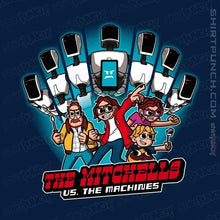 Load image into Gallery viewer, Daily_Deal_Shirts Magnets / 3"x3" / Navy Family VS Machines