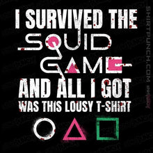 Load image into Gallery viewer, Secret_Shirts Magnets / 3"x3" / Black Lousy Squid Shirt