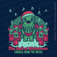 Load image into Gallery viewer, Secret_Shirts Magnets / 3"x3" / Navy Cthulhu Christmas Carol
