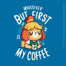 Load image into Gallery viewer, Shirts Magnets / 3"x3" / Sapphire First My Coffee