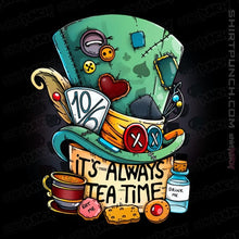Load image into Gallery viewer, Daily_Deal_Shirts Magnets / 3"x3" / Black It's Always Tea Time
