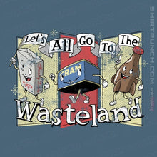 Load image into Gallery viewer, Daily_Deal_Shirts Magnets / 3&quot;x3&quot; / Indigo Blue Let&#39;s All Go To The Wasteland
