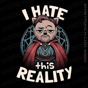 Daily_Deal_Shirts Magnets / 3"x3" / Black I Hate This Reality