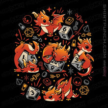 Load image into Gallery viewer, Daily_Deal_Shirts Magnets / 3"x3" / Black Tiny Dragon Dice