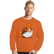 Load image into Gallery viewer, Shirts Crewneck Sweater, Unisex / Small / Red Pokegg Ball