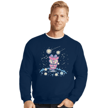 Load image into Gallery viewer, Shirts Crewneck Sweater, Unisex / Small / Navy Starry Owl