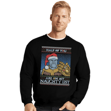 Load image into Gallery viewer, Shirts Crewneck Sweater, Unisex / Small / Black Half Of You