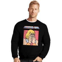 Load image into Gallery viewer, Daily_Deal_Shirts Crewneck Sweater, Unisex / Small / Black HEHEHE Man