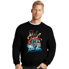 Load image into Gallery viewer, Daily_Deal_Shirts Crewneck Sweater, Unisex / Small / Black Universe Speed