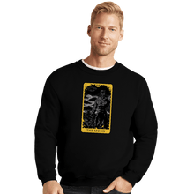 Load image into Gallery viewer, Shirts Crewneck Sweater, Unisex / Small / Black Tarot The Moon