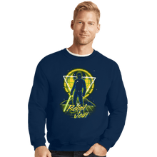 Load image into Gallery viewer, Shirts Crewneck Sweater, Unisex / Small / Navy Retro Rebel Jedi