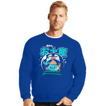 Load image into Gallery viewer, Shirts Crewneck Sweater, Unisex / Small / Royal Blue JRPG Souvenir Slimes