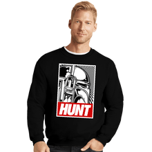 Load image into Gallery viewer, Shirts Crewneck Sweater, Unisex / Small / Black HUNT
