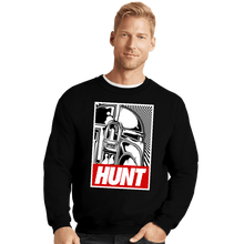 Load image into Gallery viewer, Shirts Crewneck Sweater, Unisex / Small / Black HUNT