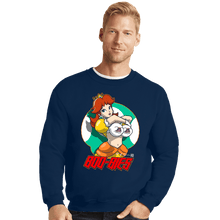 Load image into Gallery viewer, Secret_Shirts Crewneck Sweater, Unisex / Small / Navy Daisy Boos