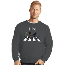 Load image into Gallery viewer, Daily_Deal_Shirts Crewneck Sweater, Unisex / Small / Charcoal The Aliens