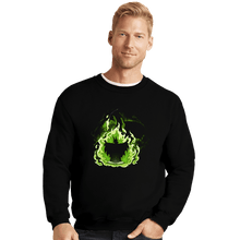 Load image into Gallery viewer, Daily_Deal_Shirts Crewneck Sweater, Unisex / Small / Black Book Dragon