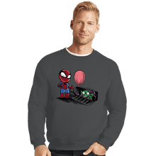 Load image into Gallery viewer, Daily_Deal_Shirts Crewneck Sweater, Unisex / Small / Charcoal Spider IT