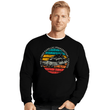 Load image into Gallery viewer, Shirts Crewneck Sweater, Unisex / Small / Black Retro Ecto-1 Sun